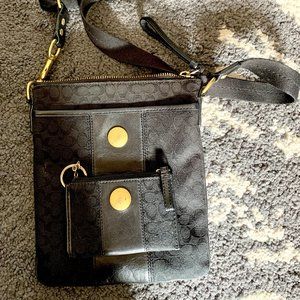 Coach Black Crossbody Bag (with matching wallet)